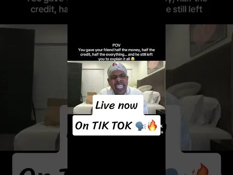 LIVE NOW ON TIK TOK 😍🔥🙌🏽