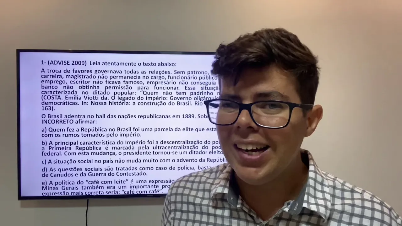 PROCLAMAÇÃO DA REPÚBLICA NO BRASIL 1889. Algumas questões. Prof. Itamar Benedito.