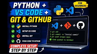 Python VS Code Git GitHub Setup Complete Tutorial 2026