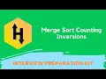 HackerRank Merge Sort Counting Inversions problem solution in Python Interview Preparation kit
