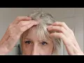 At Home Versitile Bang Cut Gray Hair