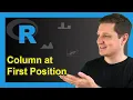 Move Column to First Position of Data Frame in R 2 Examples Shift to Beginning dplyr Package