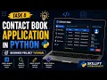 Task 8 Contact Book Application in Python Beginner Project Tutorial Skillify