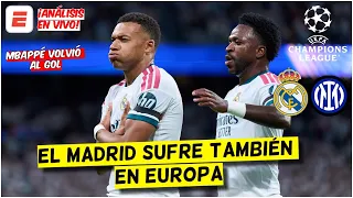 REAL MADRID SUFRE EN EUROPA. VENCIÓ a INTER con GOLES de MBAPPÉ y VALVERDE | Champions League
