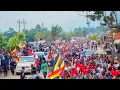 Lagu Record breaking Crowds Escot BobiWine As he leaves First Campaign venue in kasese