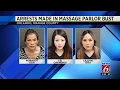 Arrests made in massage parlor prostitution bust