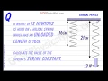 Hooke s Law Physics Problems - Spring Constant Calculation