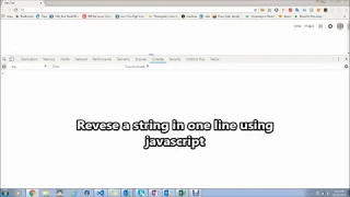 Easiest way to Reverse a string using JavaScript in One Line