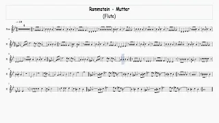 Download Rammstein Mutter - Flute - Free Sheet Music MP3