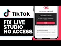 Download Lagu How to Fix TikTok Live Studio No Access (2025)