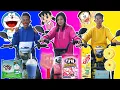 Download Lagu PILIH KARAKTER DORAEMON SESUAI MAKANAN 1 WARNA! SESUAI WARNA SEPEDA LISTRIK KALIAN!? | Mikael TubeHD