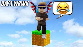 AKU MENCOBA BERTAHAN HIDUP DI ONE BLOCK TAPI INI YANG TERJADI... - Roblox One Block