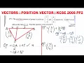 VECTORS POSITION VECTORS KCSE 2008 PP2