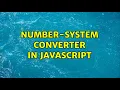 Number-system converter in JavaScript