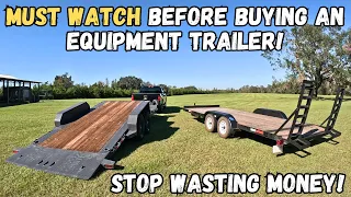 WATCH Before Buying An Equipment Trailer Pros and Cons