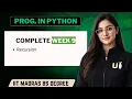 Programming in Python Week 9 Complete One Shot Question Practice IIT Madras BS Degree