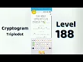 Cryptogram Tripledo Level 188 Solutions Logic Puzzle Game Mini Boss