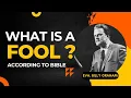 What is a Fool According to Bible Eva Billy Graham God s word