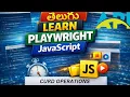 Complete CRUD Operations in Playwright JS API Testing Telugu