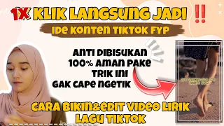 how to make and edit song lyric videos for tiktok content fast and safely fyp tiktok tips