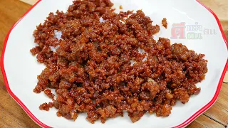 หมูสับผัดซอสแม็กกี้ รสเข้มข้น เค็มหวานลงตัว กลิ่นหอมไหม้กระทะเบาๆ แค่คำแรกก็นึกถึงคิดถึงฝีมือคุณแม่
