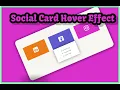 Elementor Social Card Hover Effect WordPress Elementor Pro Tutorial Elementor Tips and Tricks