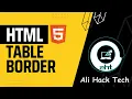HTML Course Part 9 Customizing Table Borders in HTML Creating Stunning Tables with HTML