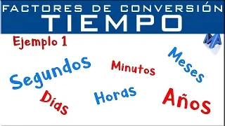 Conversión de unidades de tiempo | segundos, minutos, horas, días, semanas, meses, años...