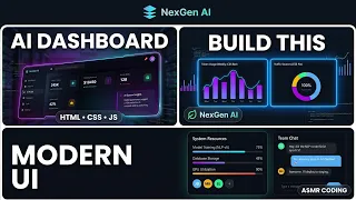 Build an AI Dashboard Website Using HTML CSS JavaScript