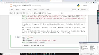 Python Output Statements