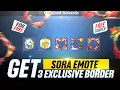 Lagu NEW EVENT FREE SORA EMOTE AND 3 EXCLUSIVE AVATAR BORDER 