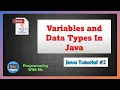 Data Types and Variables in Java Complete Java Tutorial Placement Series Episode No 2