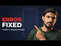 React Native Error Unable to Resolve Module Kabirius Code