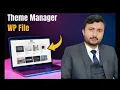 How to install a wordpress theme using wp file manager