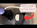 How to Fix a Running Toilet FAST Install a Dual Flush Toilet Repair Kit Universal 3 Valve