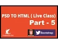 PSD to HTML with HTML5 Boilerplate Bootstrap 3 - LIVE Part