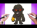 How To Draw King Kong Drawing Tutorial