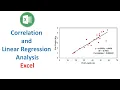 How to Calculate a Correlation and Linear Regression Analysis in Excel
