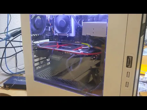 Mini Train on my Gaming PC's GPU?! (Real Train Station PC Mod)