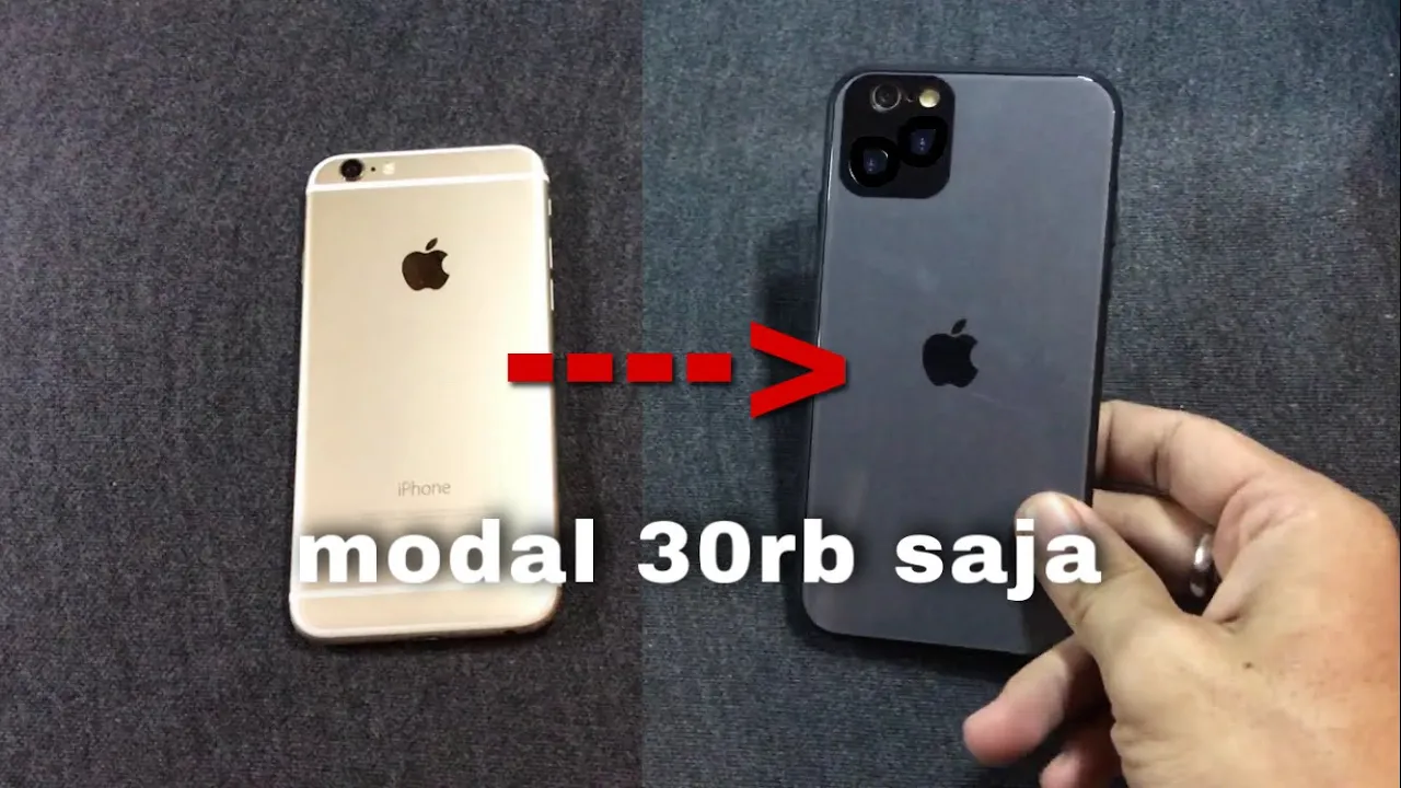 Cuma butuh 100K untuk merubah gengsi jadi iphone 11 pro. 