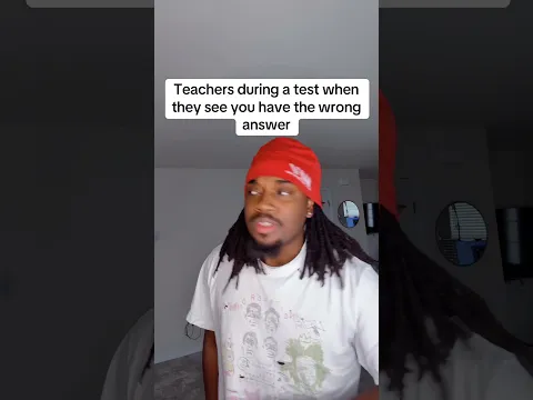 Teachers during a test when they see you have the wrong answer #funny