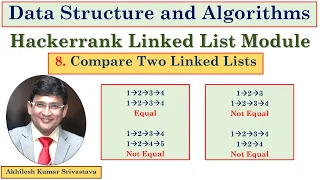8 Compare Two Linked Lists Hackerrank Linked List Module