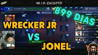 wrecker jr vs joneelll hahaha laughtrip na trashtalk mobile legends