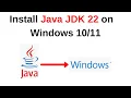 Install and configure java jdk 22 on Windows Install java jdk 22 on Windows 2024 updated