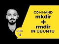 Using mkdir and rmdir in Ubuntu Ubuntu Course