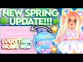 EVERYTHING THATS NEW IN THE DEWDROP SHOWERS UPDATE IN ROYALE HIGH 2023 its not much lol ROBLOX