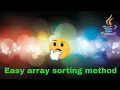 How to sort an array using single loop