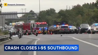 Motorcyclist dead after striking guardrail on I-95 southbound in Delaware