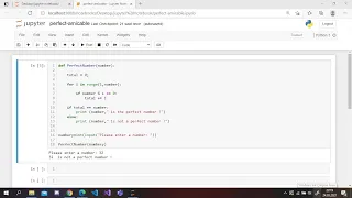 Jupyter Notebook Perfect Numbers and Amicable Numbers with Python