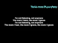 Papa Roach - Not Listening {Lyrics on screen} HD